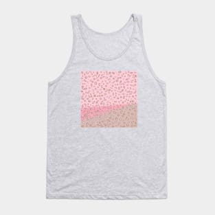 Spotted gradient. pink. brown. spots. Tank Top